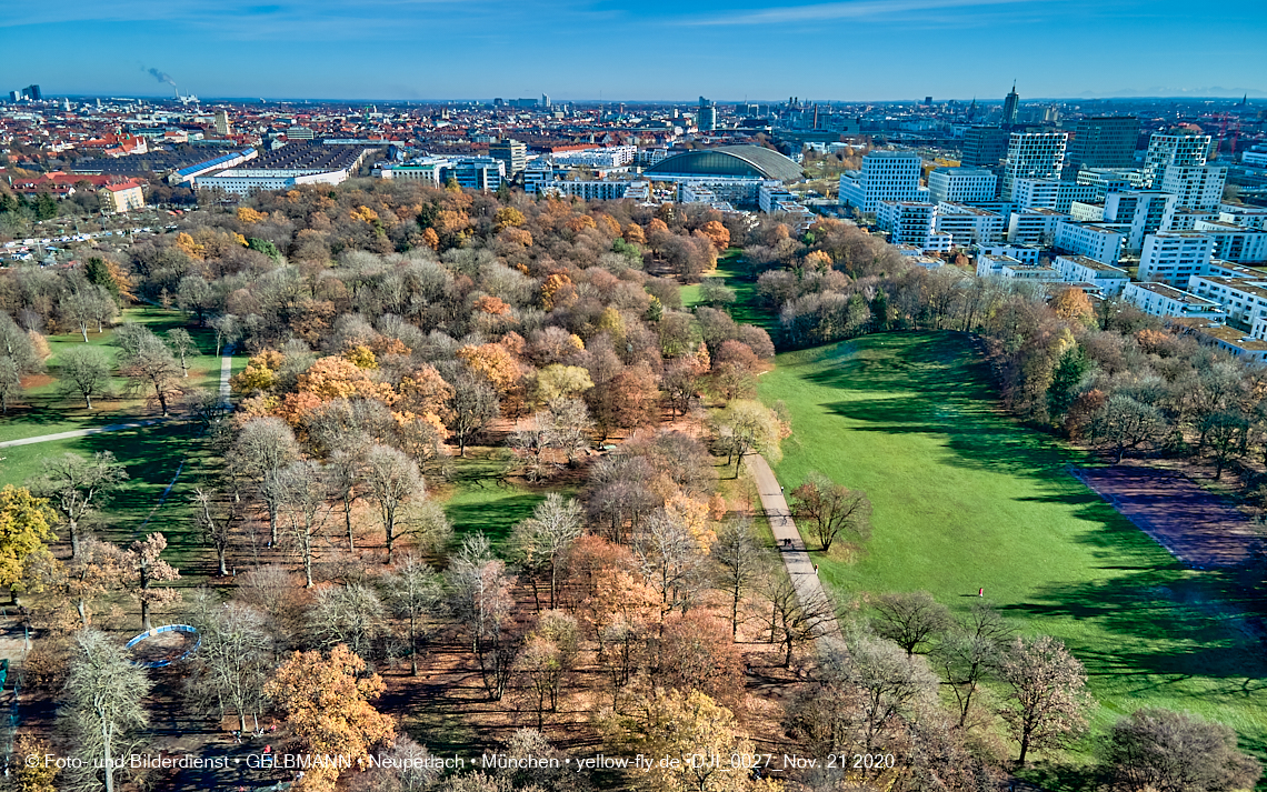 21.11.2020 - Hirschgarten mit Paketposthalle in München